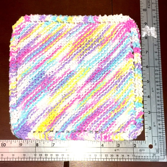 Handmade Organic Cotton Washcloth Duo - Picture 3 of 3